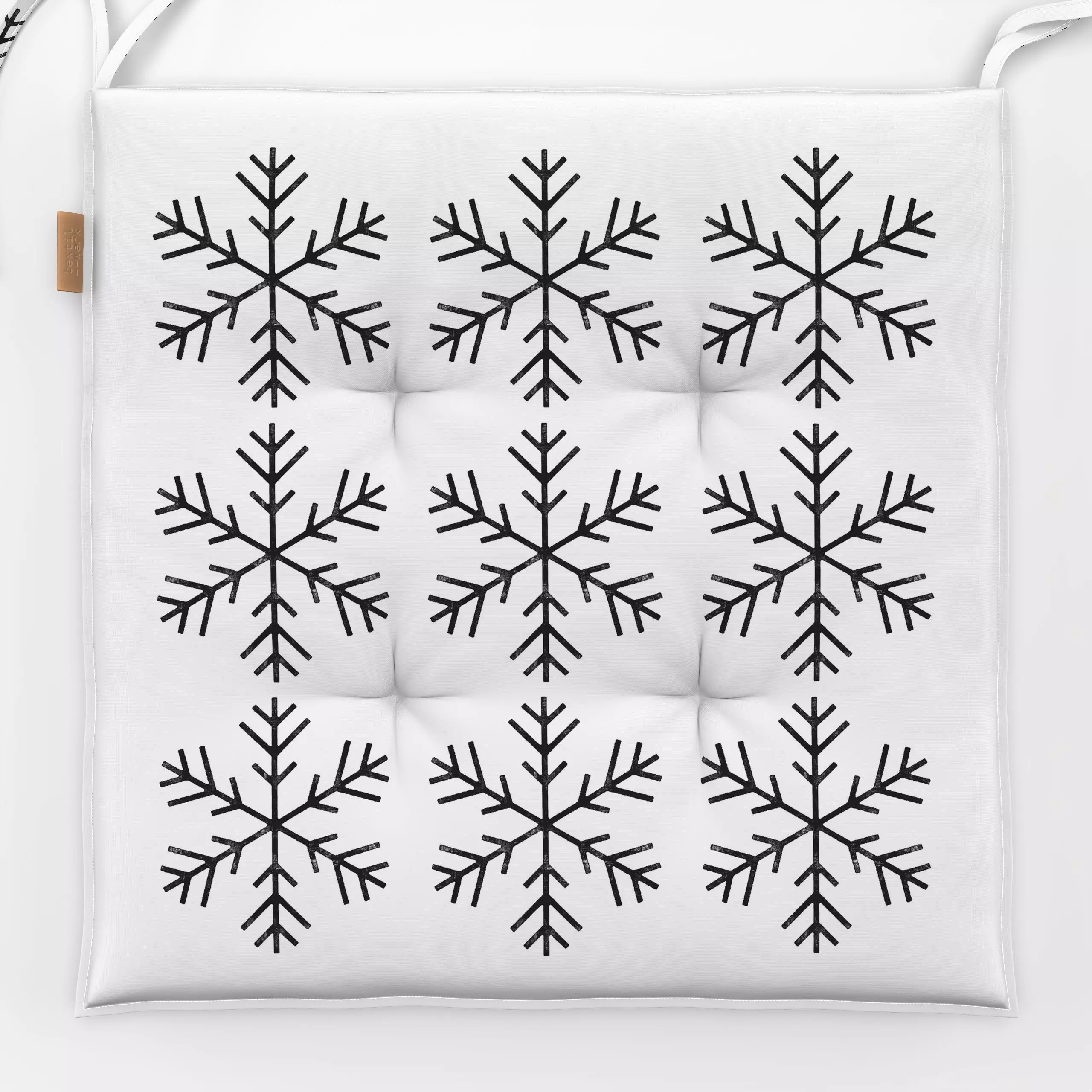 Sitzkissen Sterne groß - Weihnachten, Winter - von „Studio Kesse x sweetlivinginterior"; Hygge, Sterne, Weihnachten, Winter,...