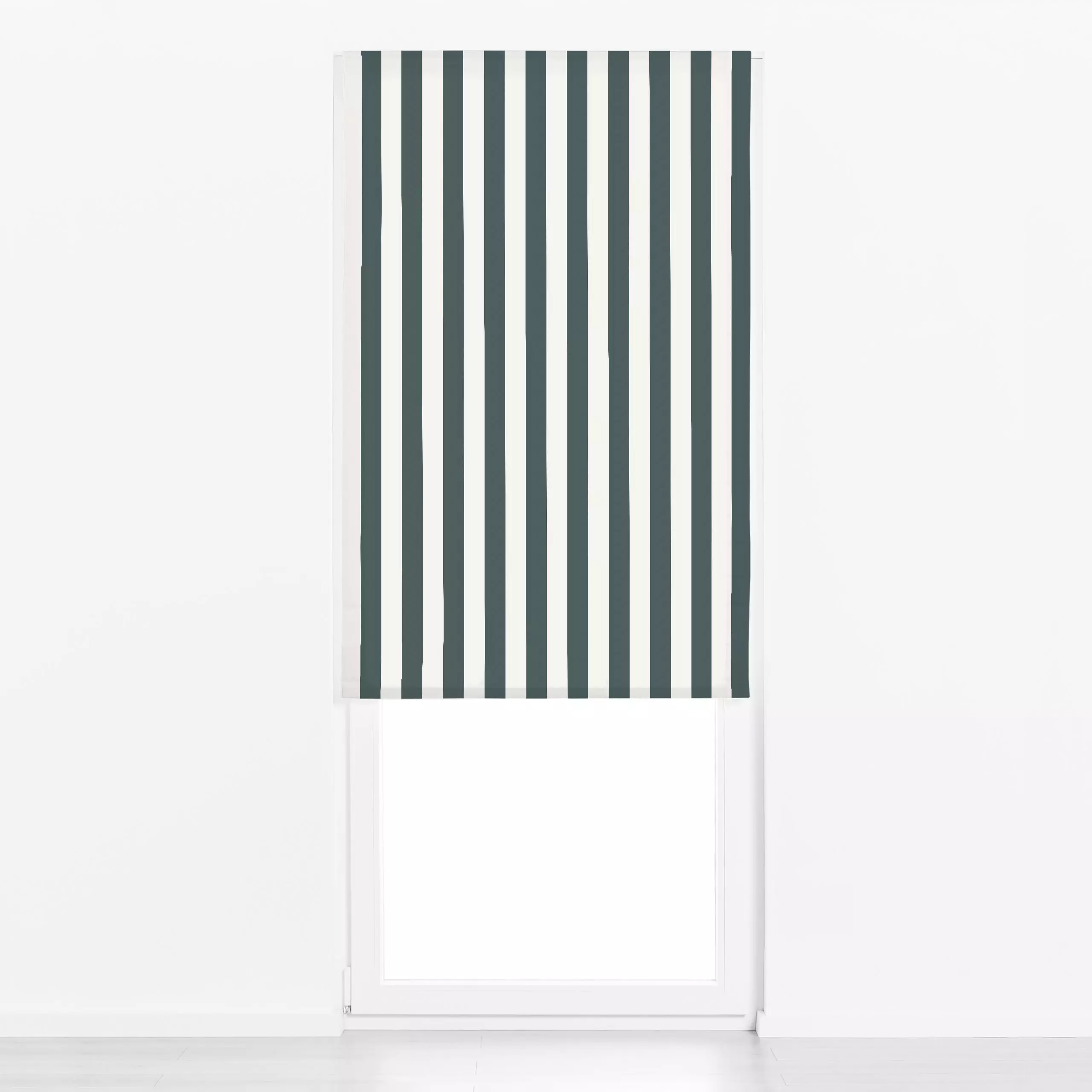 Raffrollo Breite Streifen Grün - Symbole & Muster - von „Anna Petersen"; minimal, Streifen, skandinavisch, Weihnachten, Nord...