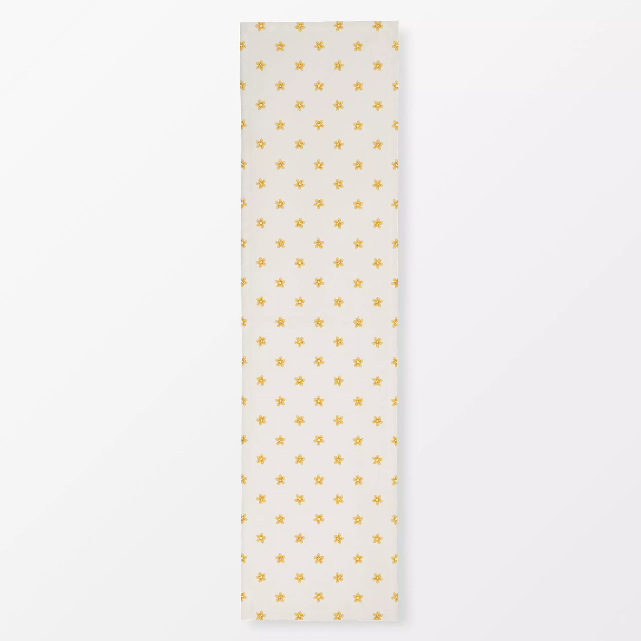 Tischläufer Blümchen gelb - Blumen & Florales - von „Studio Kesse"; Blumen, Garten, Blüten, Wildblumen, Sommerblumen, gelb, ...