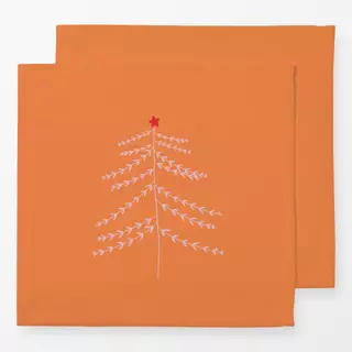 Servietten Winter Baum Orange