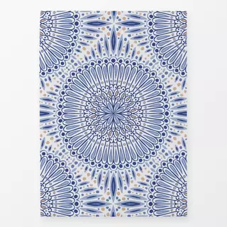 Geschirrtuch Mandala blau