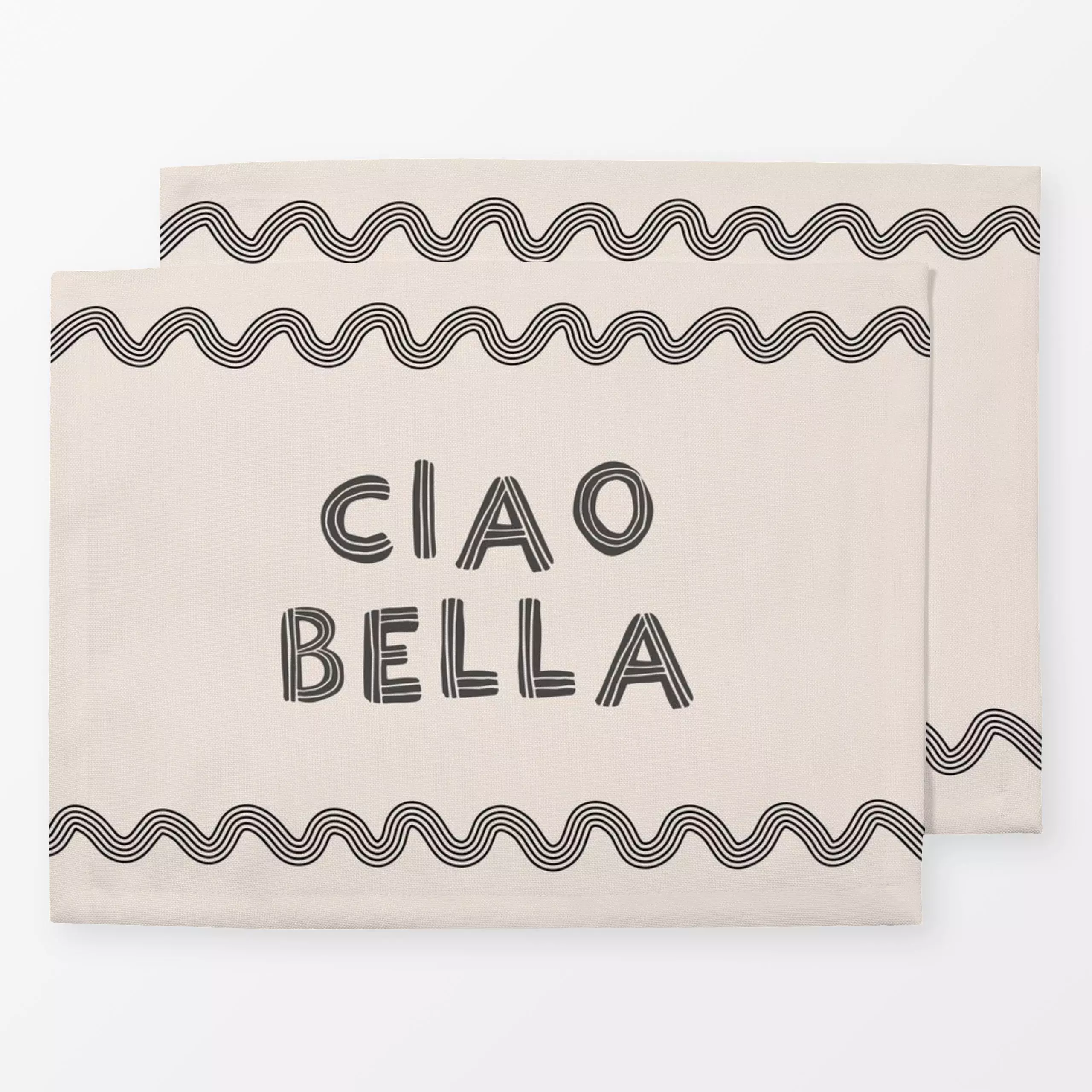 Tischset Ciao Bella, Spruch, Sommer, von Kruth Design