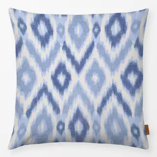 Kissen Diamonds Ikat Darkblue