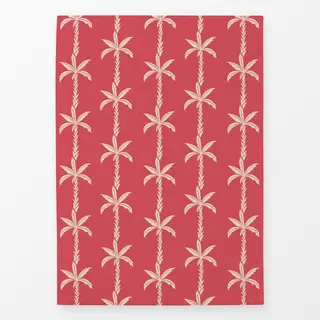 Geschirrtücher Palm tree pattern - red