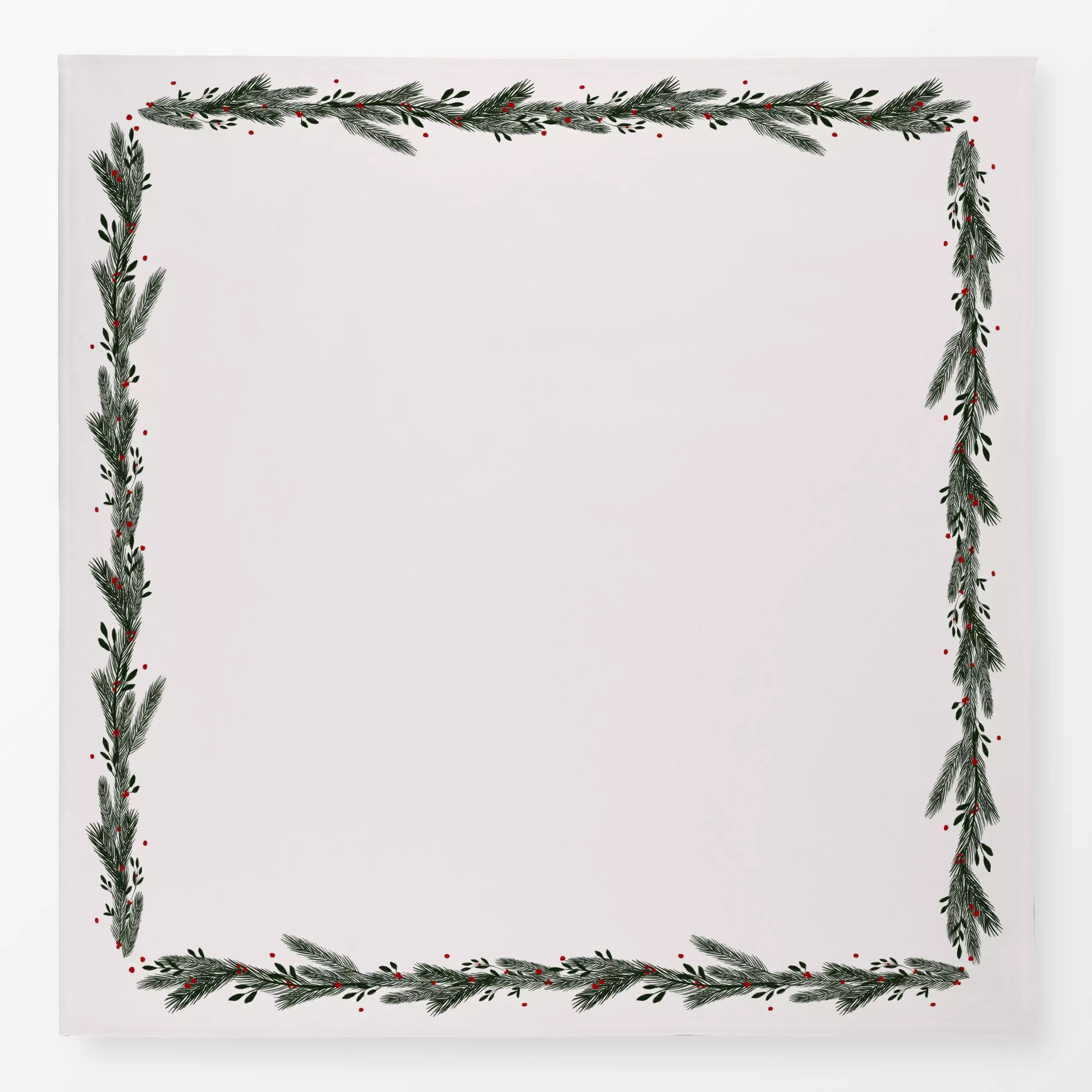 Tischdecke Weihnachtskranz - Weihnachten, Anlässe - von „Sophie Augustin Illustration"; Weihnachten, weihnachtlich, weihnach...