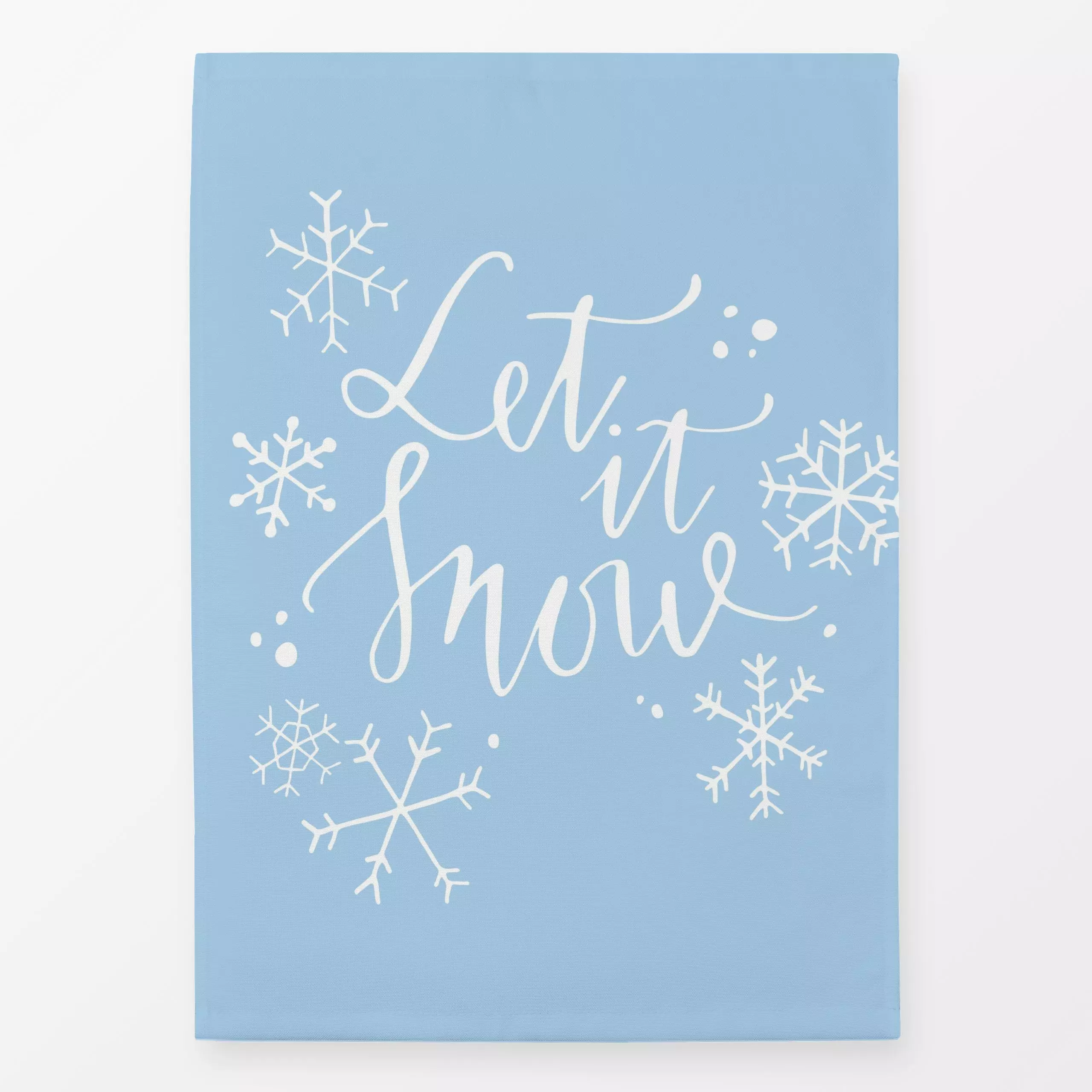 Geschirrtücher Let It Snow - Weihnachten, Winter - von „Andrea Haase"; Textur, Schneeglöckchen, weihnachtlich, schrift, Weih...