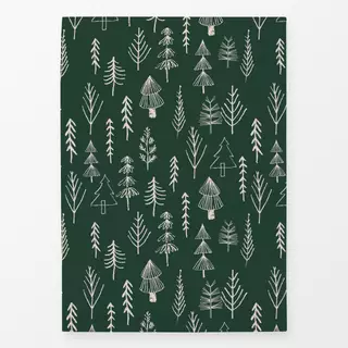 Geschirrtücher Skizzierte Weihnachtsbäume