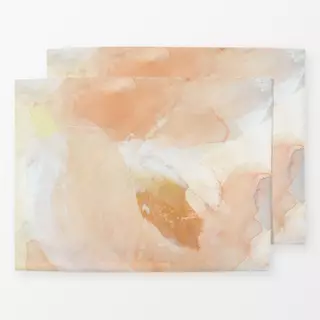 Tischset Brushstrokes pastel tones 1