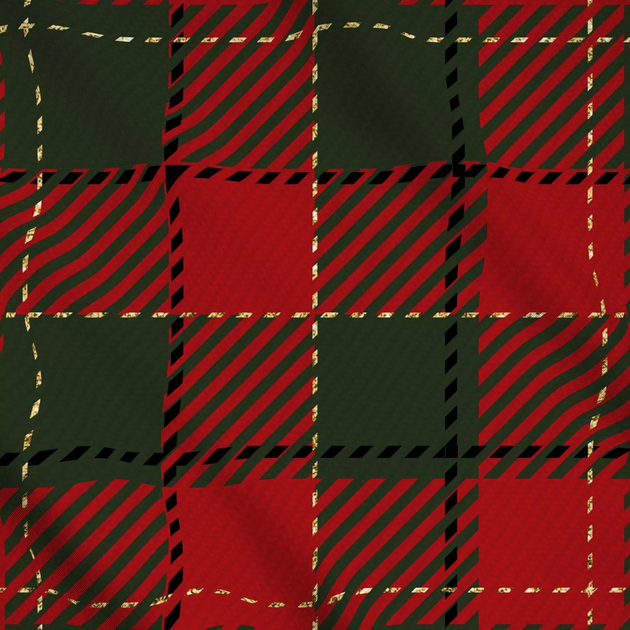 Meterware Winter Plaid Rot Grün - Weihnachten, Winter, Symbole & Muster - von „Uta Naumann"; Weihnachten, Winter, Karo, klas...