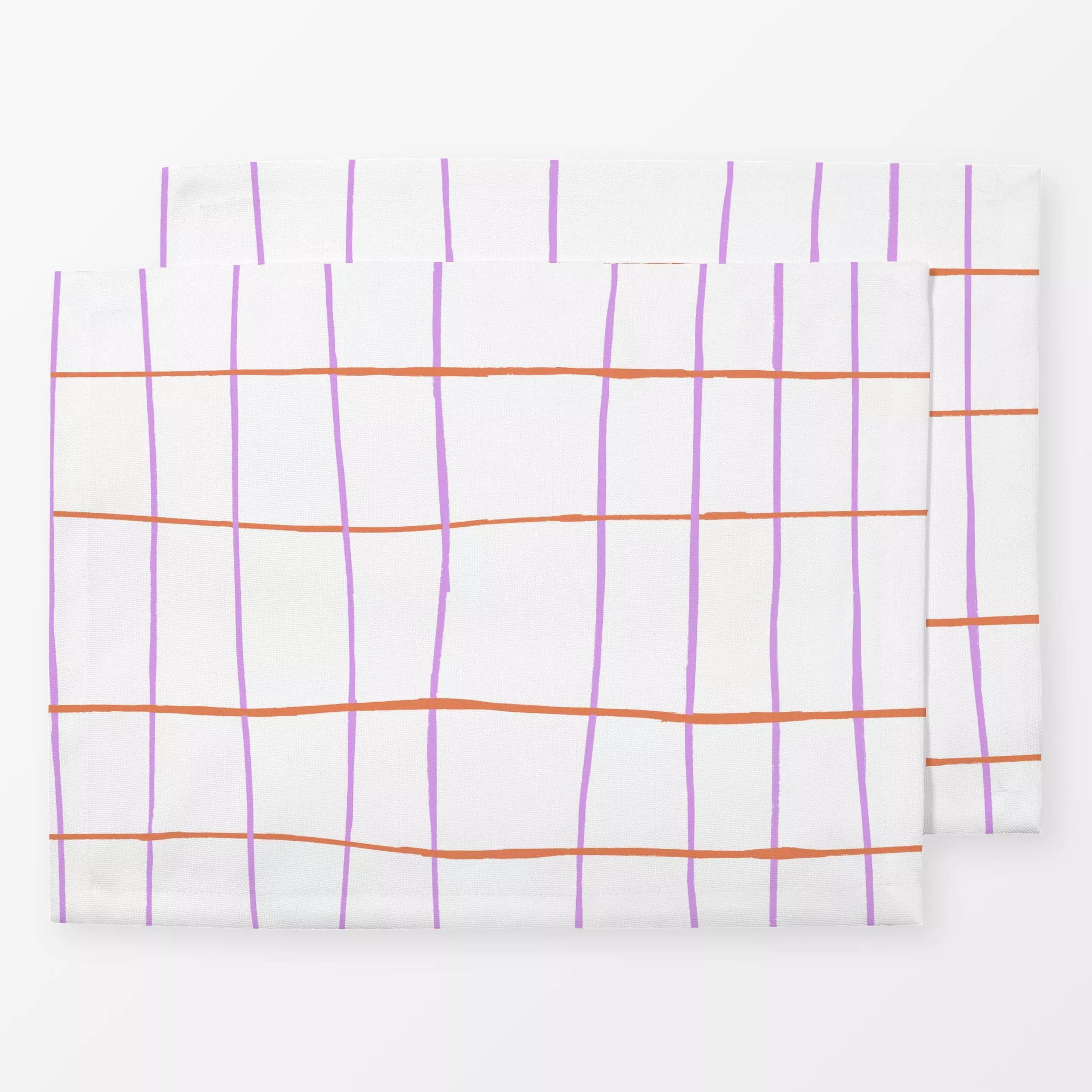 Tischset Grid Color - Symbole & Muster - von „Studio ROSAGRAU"; Muster, minimal, linie, Geometrisch, grid, Karo