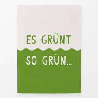 Geschirrtücher Es Grünt Spruchkissen Welle