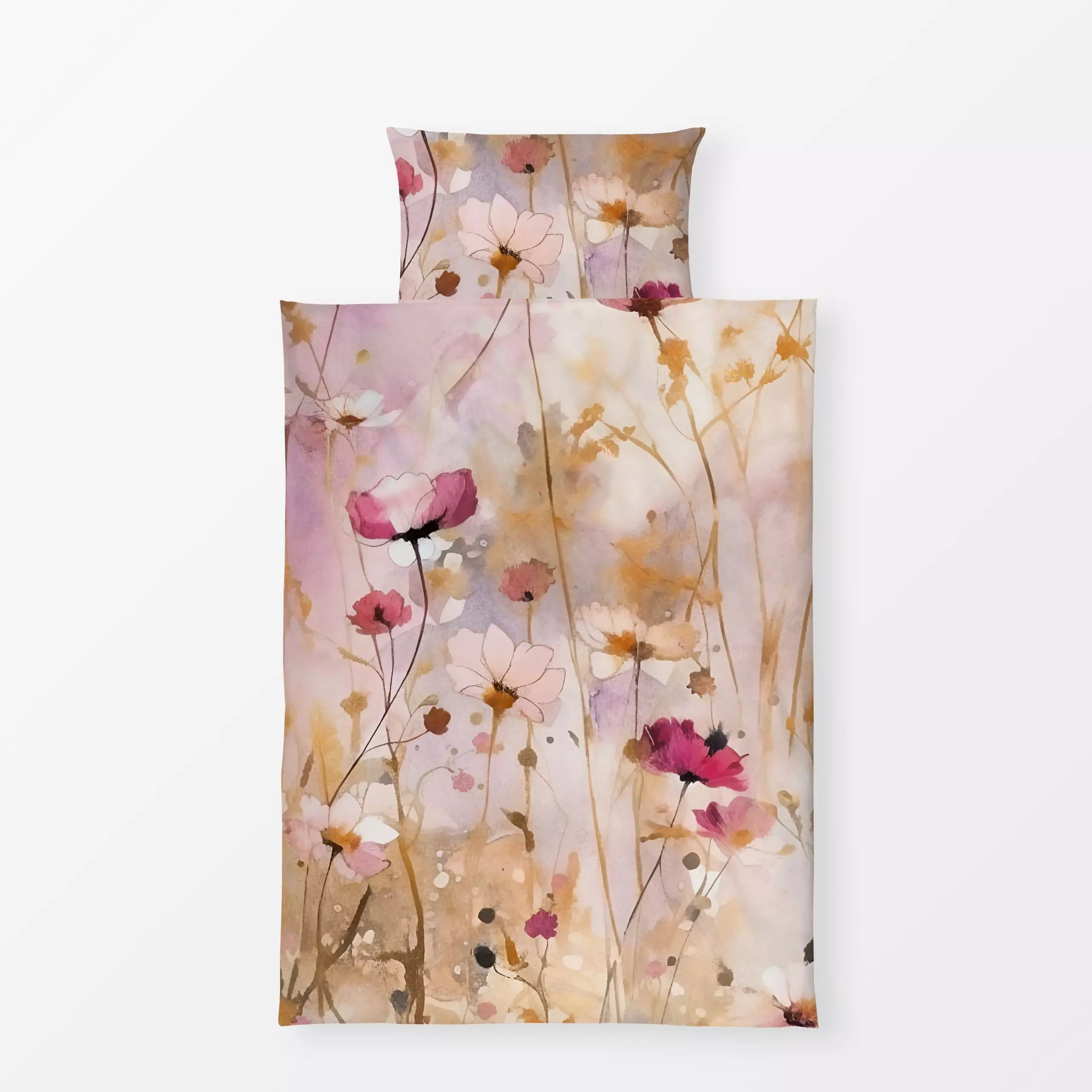 Bettwäsche Blush Sommer Wiese - Blumen & Florales, Sommer, Pflanzen & Botanik - von „Uta Naumann"; Blumen, Garten, Wildblume...