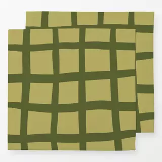 Servietten Gitter Green