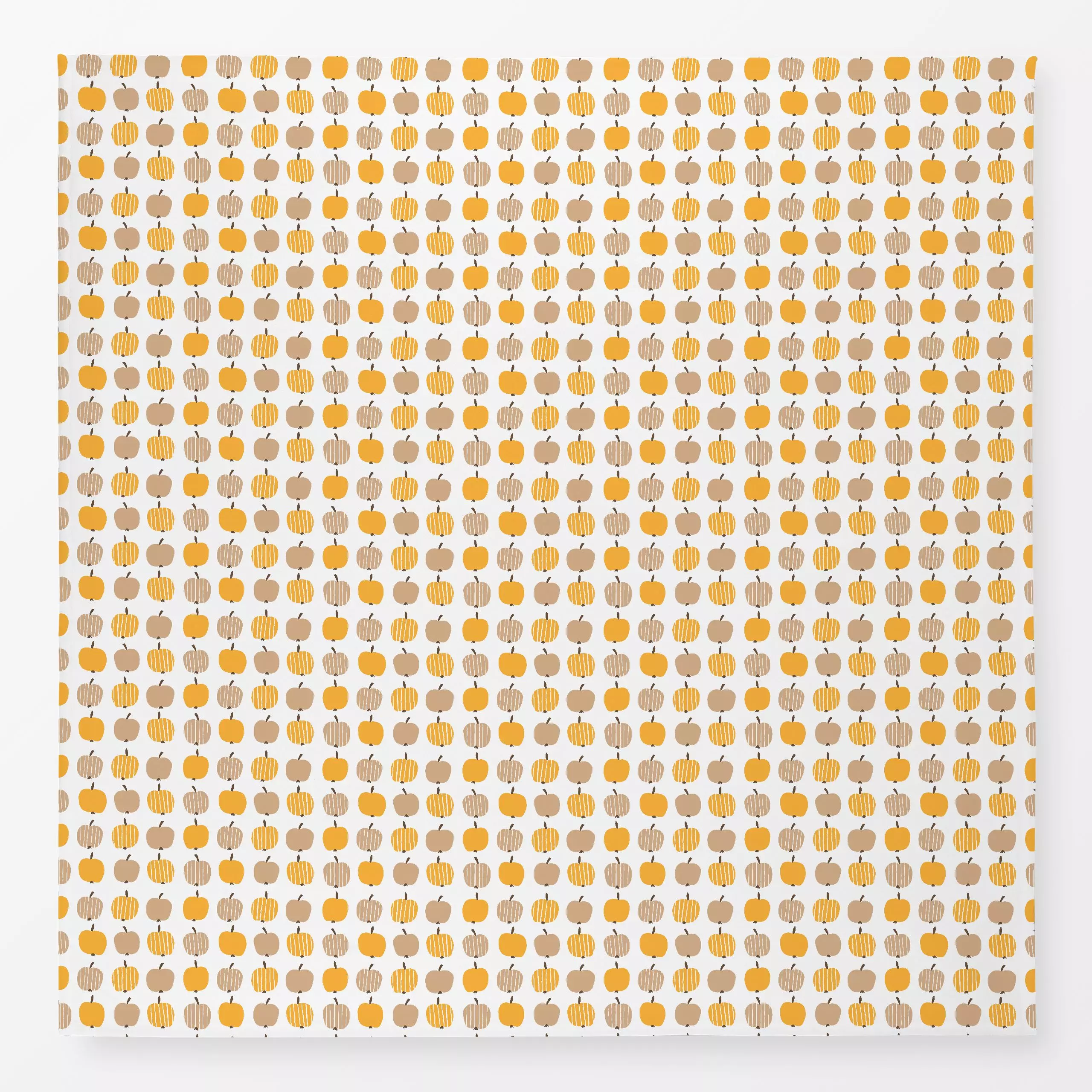 Tischdecke Skandi Äpfel Gelb / Beige - Herbst, Küche, Essen & Trinken, Früchte - von „Mareen Heinz"; Obst, Muster, Illustrat...