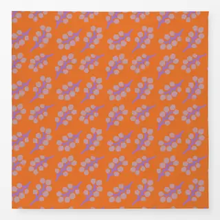 Tischdecke Frühling Zweige Muster orange