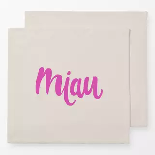 Servietten Miau Pink