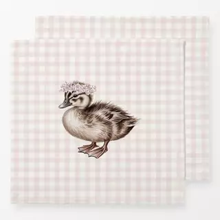 Servietten Coquette Kleine Ente Gingham