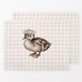 Tischset Coquette Kleine Ente Gingham