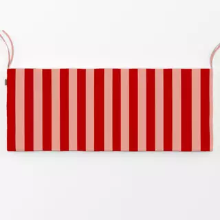 Bankauflage Stripes Christmas rot