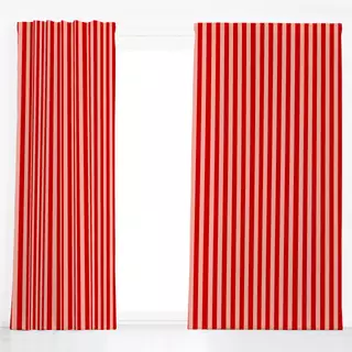 Dekovorhang Stripes Christmas rot