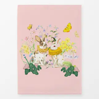 Geschirrtücher Osterhasen im Frühling 2-1