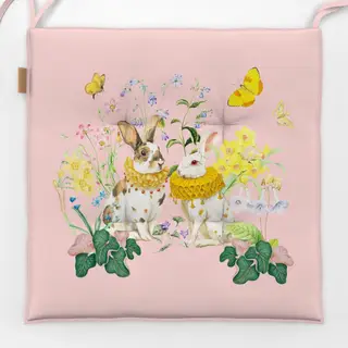 Sitzkissen Osterhasen im Frühling 2-1