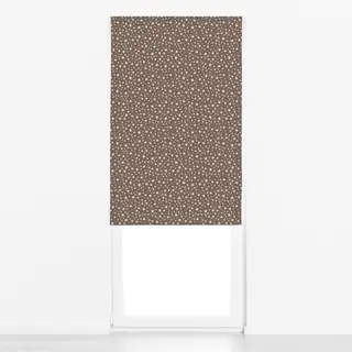 Raffrollo Sterne braun