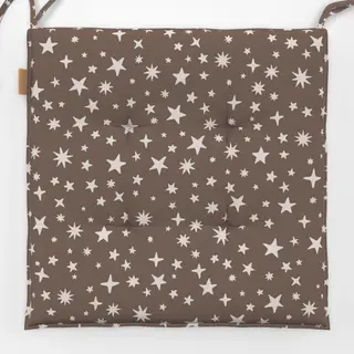 Sitzkissen Sterne braun