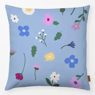 Kissen Wildblumen blau