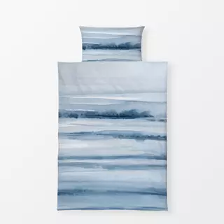Bettwäsche Watercolor strokes Blue