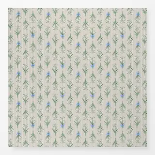 Tischdecke Schneeglöckchen grau beige