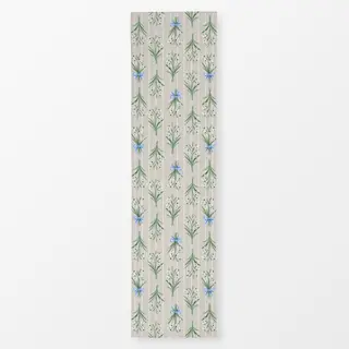 Tischläufer Schneeglöckchen grau beige