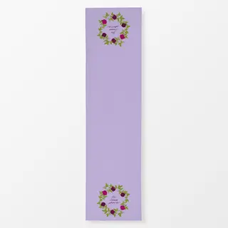 Tischläufer Rosenkranz Typo Lila