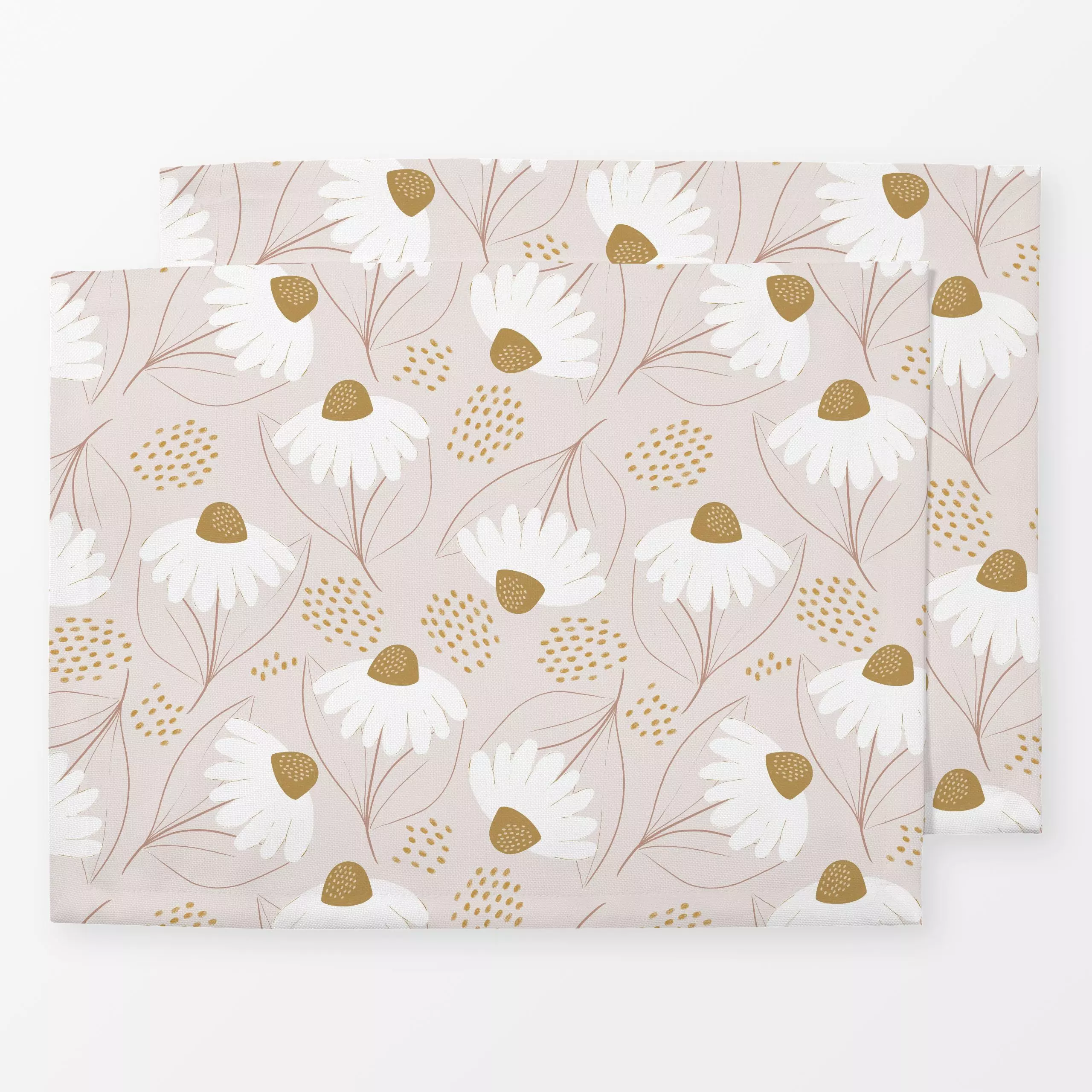 Tischset Gänseblümchen - Blumen & Florales, Natur & Landschaft, Pflanzen & Botanik - von „Menina Lisboa "; Muster, Natur, Pf...