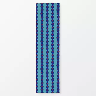 Tischläufer Punktstreifen türkis