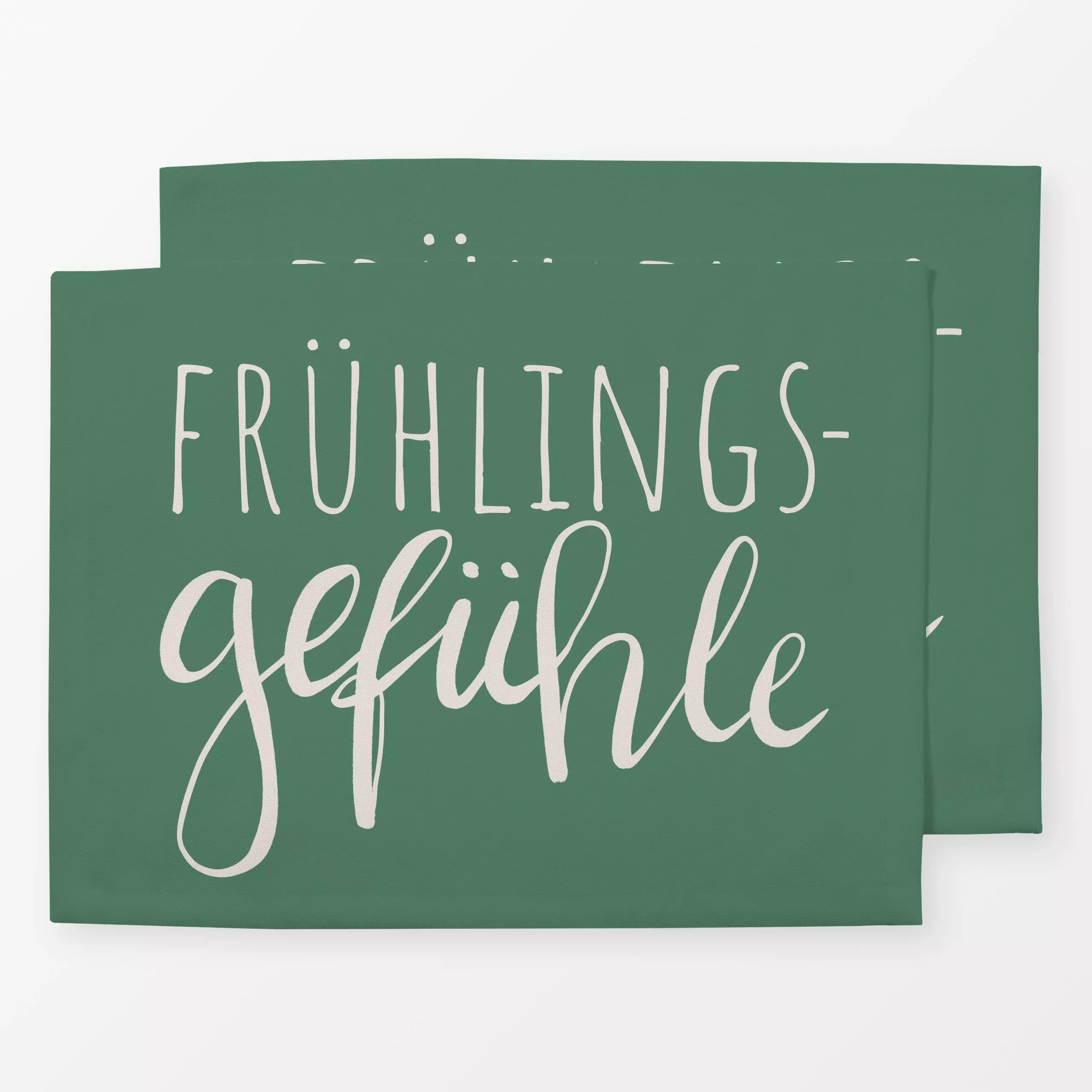 Tischset Frühlingsgefühle - Frühling, Sprüche & Schriftzüge, Anlässe, Ostern - von „Studio Kesse"; Ostern, Spruchkissen, typ...