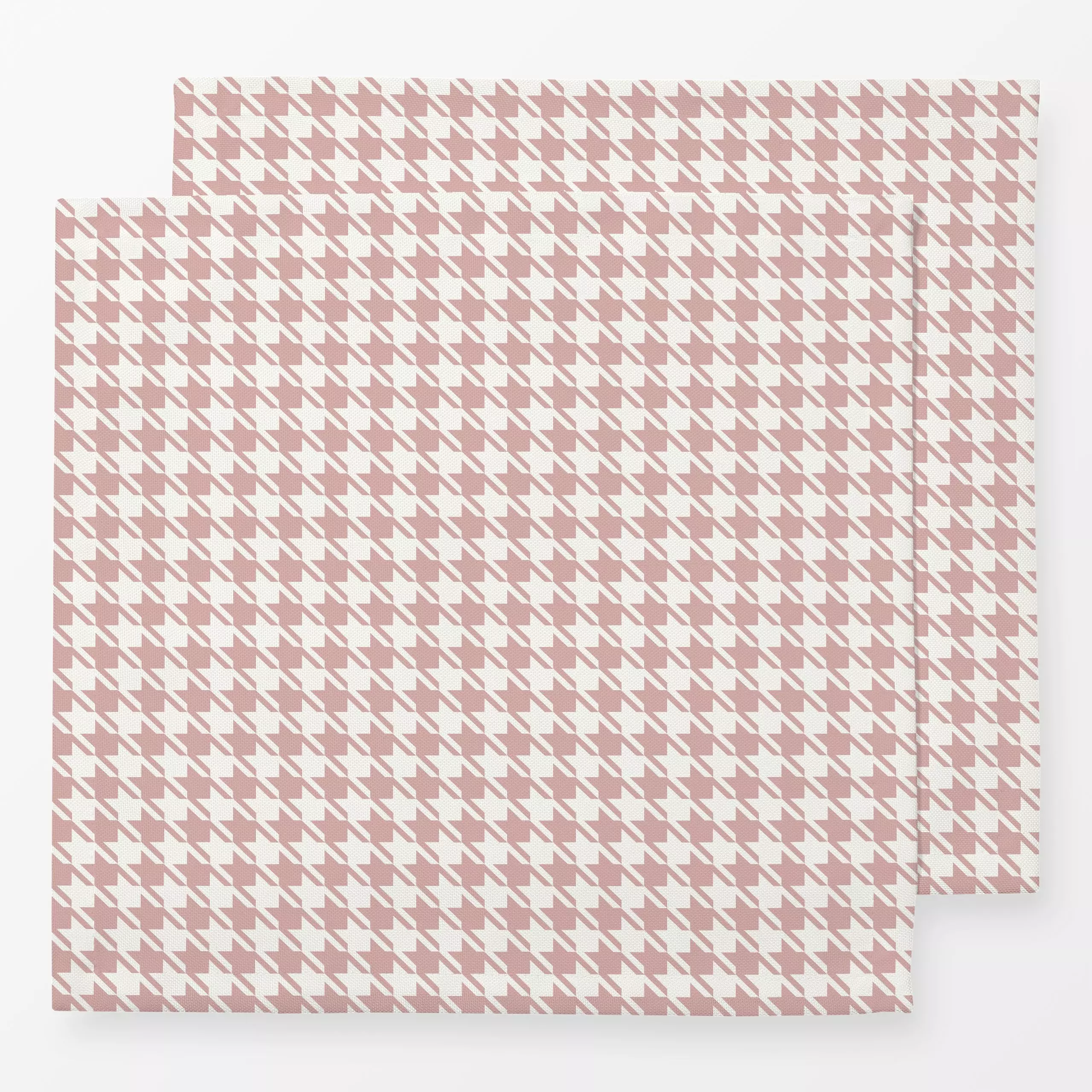 Servietten Hahnentritt Blush - Symbole & Muster - von „Sara Maria"; rosa, minimalistisch, scandinavisch, blushpink, Hahnentr...