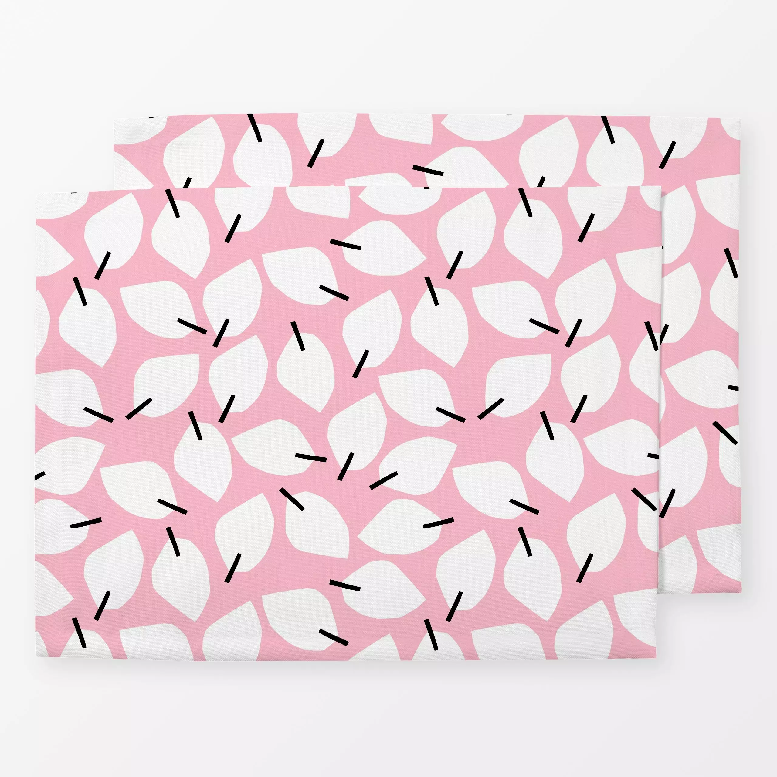 Tischset Abstract Leaves Rosa - Blumen & Florales, Symbole & Muster - von „Lisa Jasmin Bauer"; Muster, abstrakt, rosa, Blätt...
