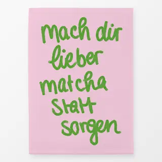 Geschirrtücher Mach dir Matcha statt Sorgen