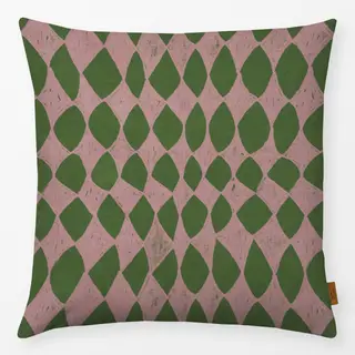 Kissen Happy Karo Chromgrün