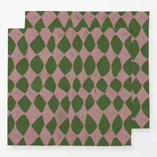 Servietten Happy Karo Chromgrün