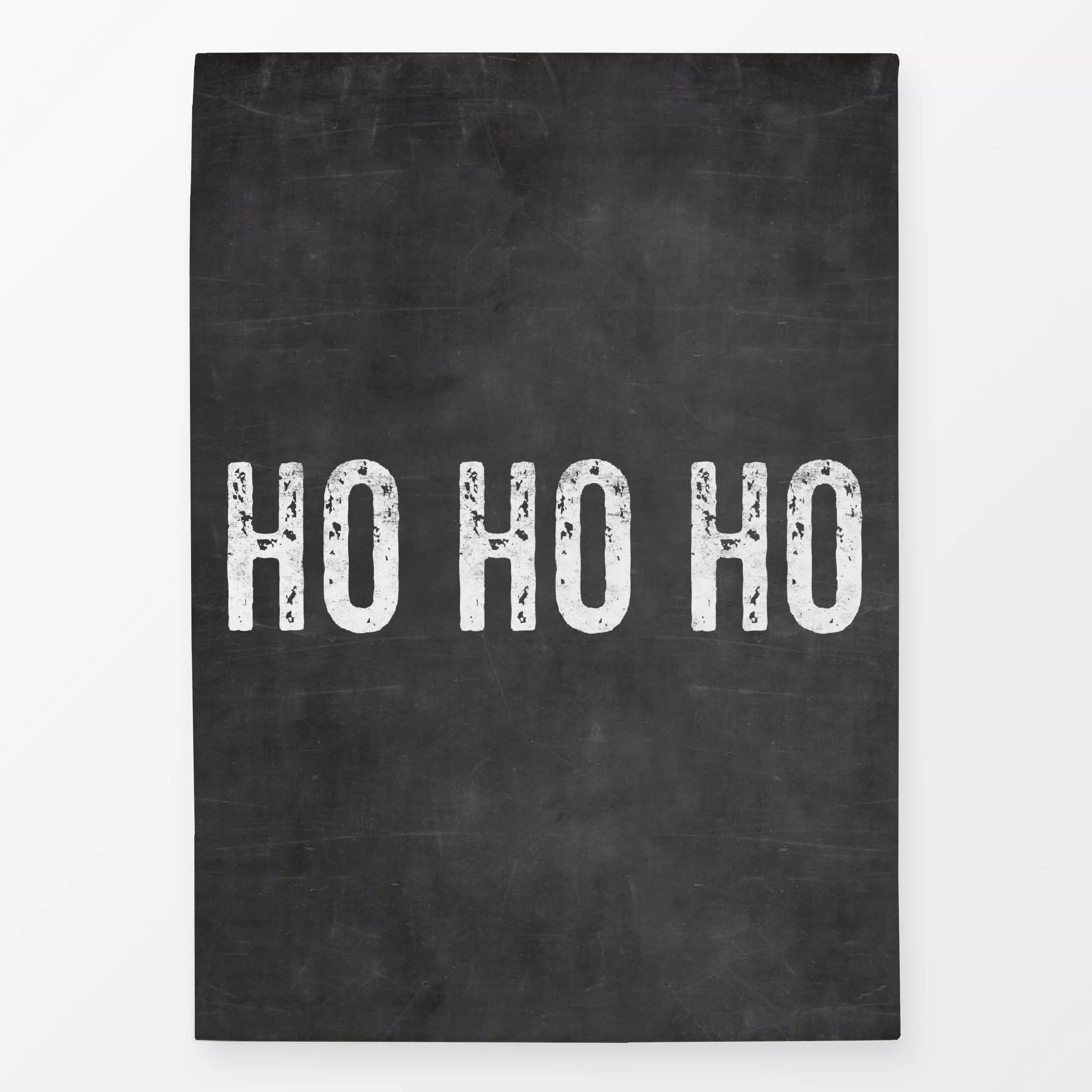 Geschirrtücher Christmas Chalk Board Ho Ho Ho - Weihnachten, Retro & Vintage - von „Andrea Haase"; Textur, weihnachtlich, sc...