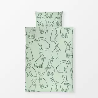 Bettwäsche Bunnies Green