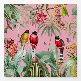 Tischdecke Tropischer Regenwald pink