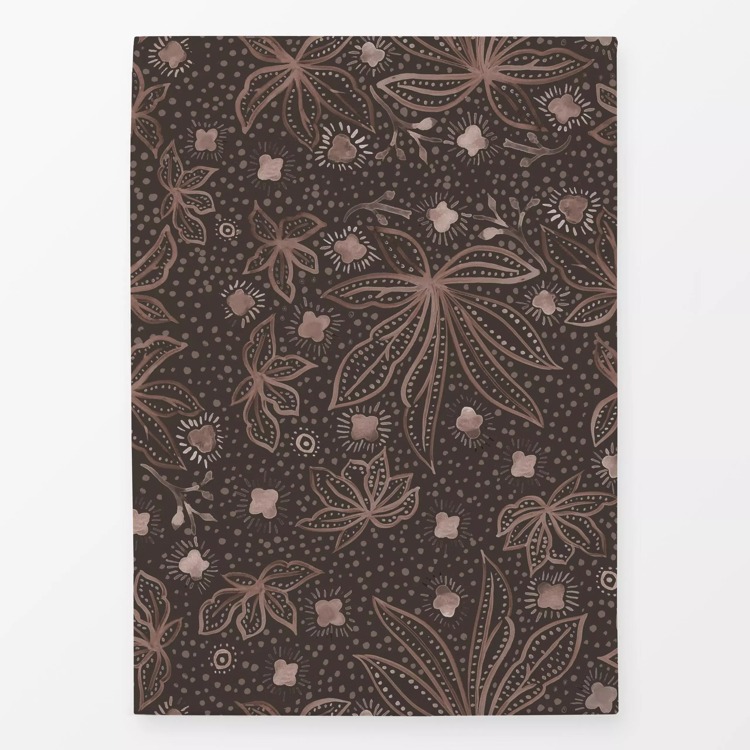 Geschirrtücher Retro Batik Flowers - Blumen & Florales, Pflanzen & Botanik, Retro & Vintage - von „Bloomery Decor"; Retro, m...