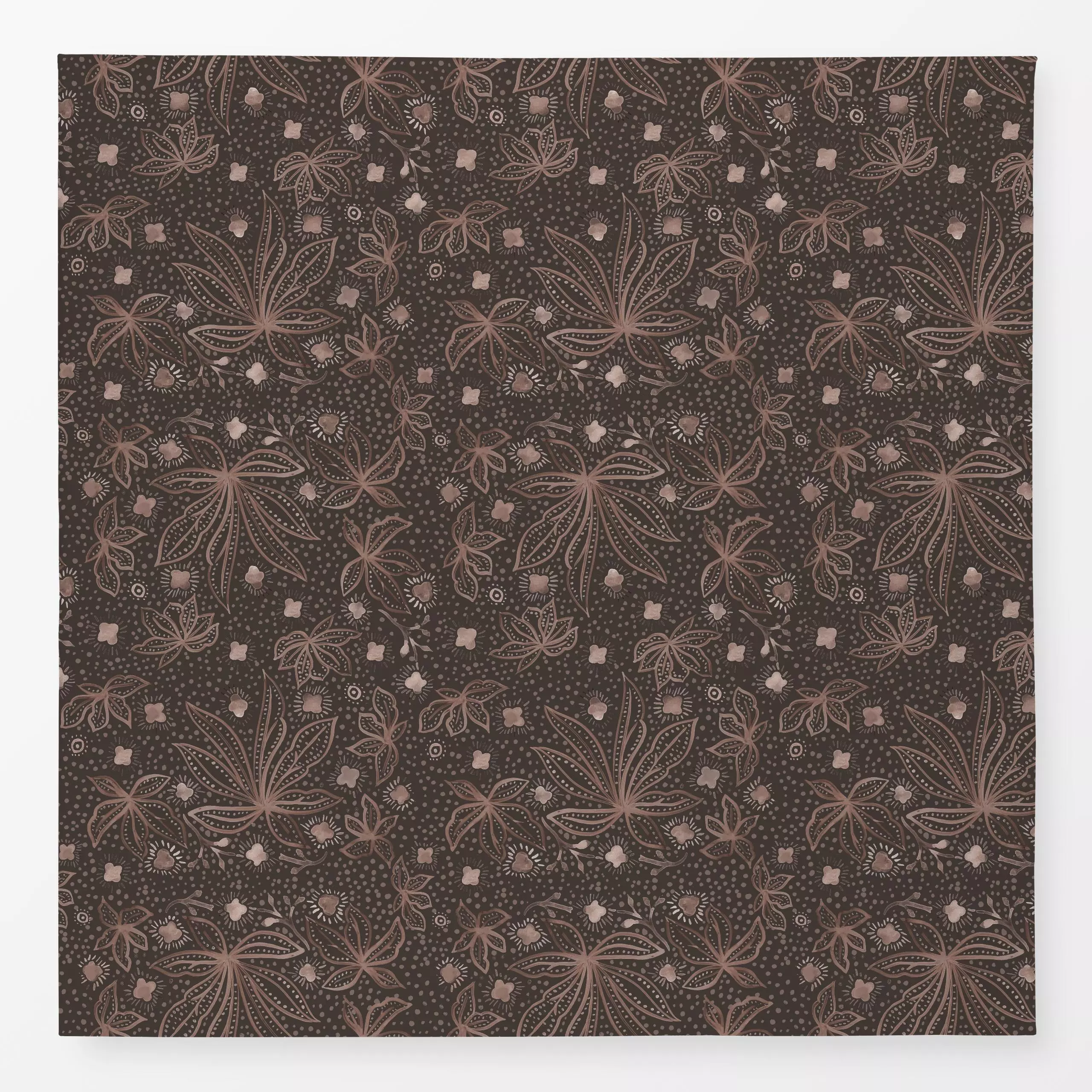 Tischdecke Retro Batik Flowers - Blumen & Florales, Pflanzen & Botanik, Retro & Vintage - von „Bloomery Decor"; Retro, moder...