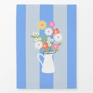 Geschirrtücher Strauß in Milchkanne Streifen