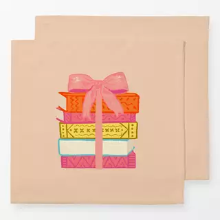 Servietten Books with bow