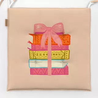 Sitzkissen Books with bow