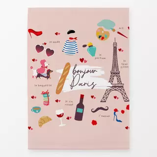 Geschirrtücher Bonjour Paris Collage Puderton